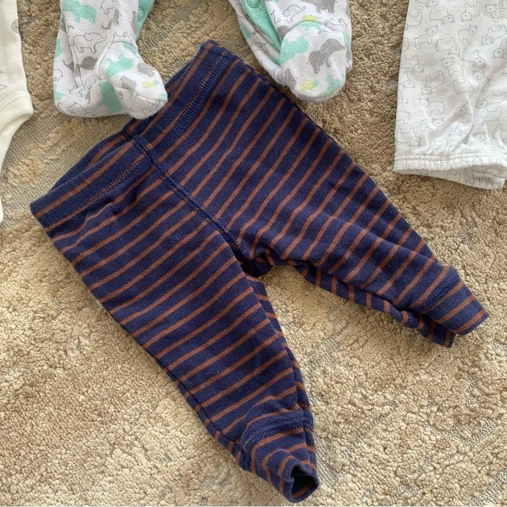 Carter’s 3 months Unisex Bundle of Sleepsuits Footsies Onesie Pants